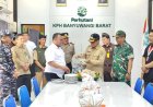 Pemotongan Tumpeng oleh Wabup Banyuwangi, Awali Pekerjaan Perhutani Banyuwangi Barat 2026